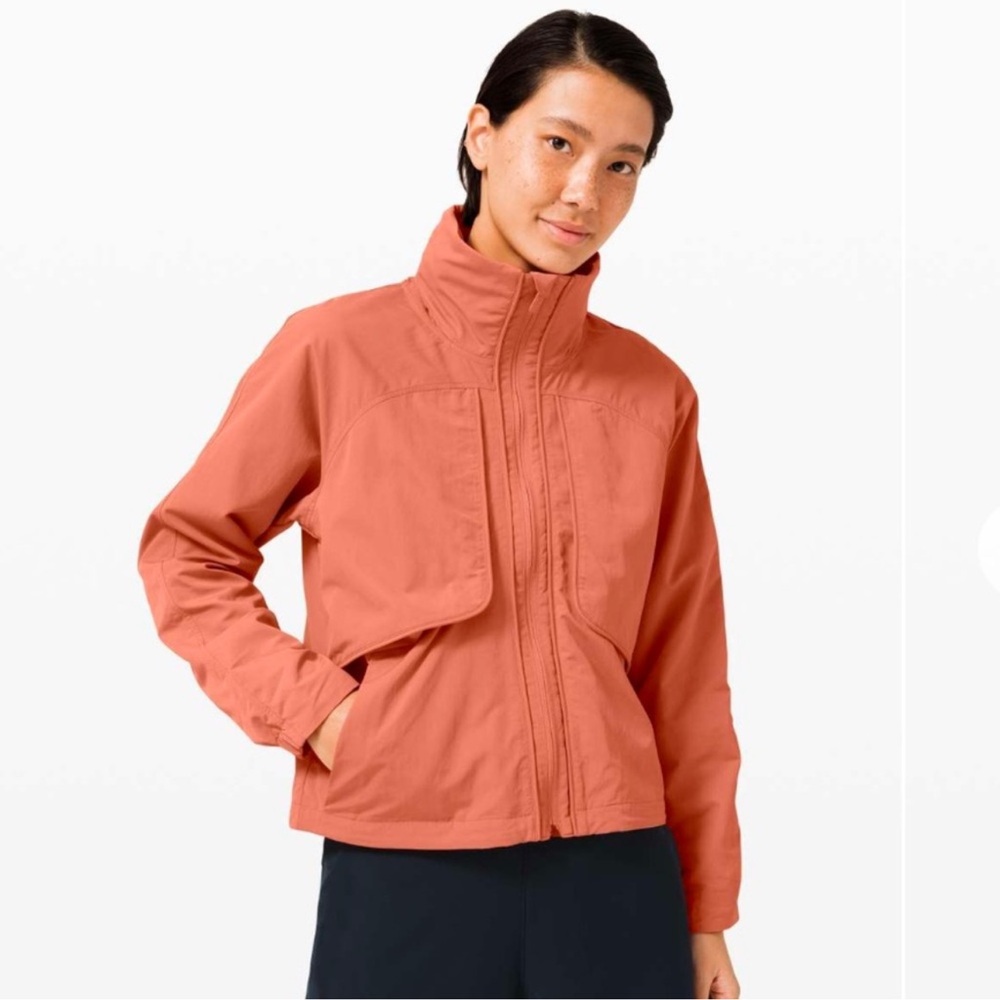 Lululemon Always Effortless Classic-Fit Jacket Rustic Coral Salmon – Size 4